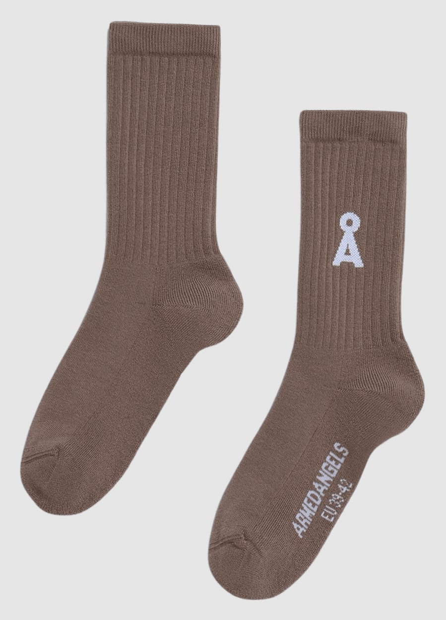 Saamus Bold Socks W Walnut Cream