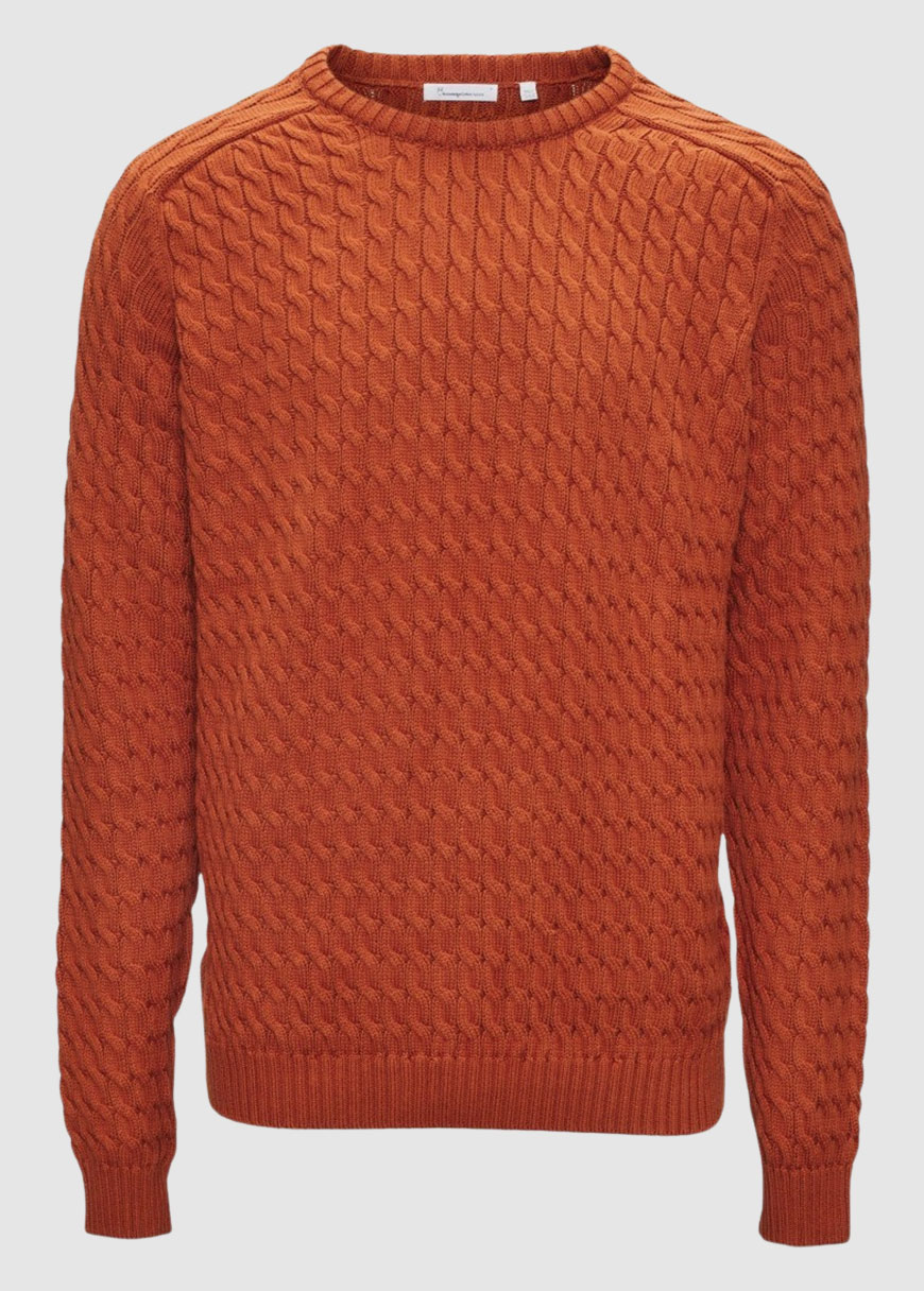Field Cable Crew Neck Knit