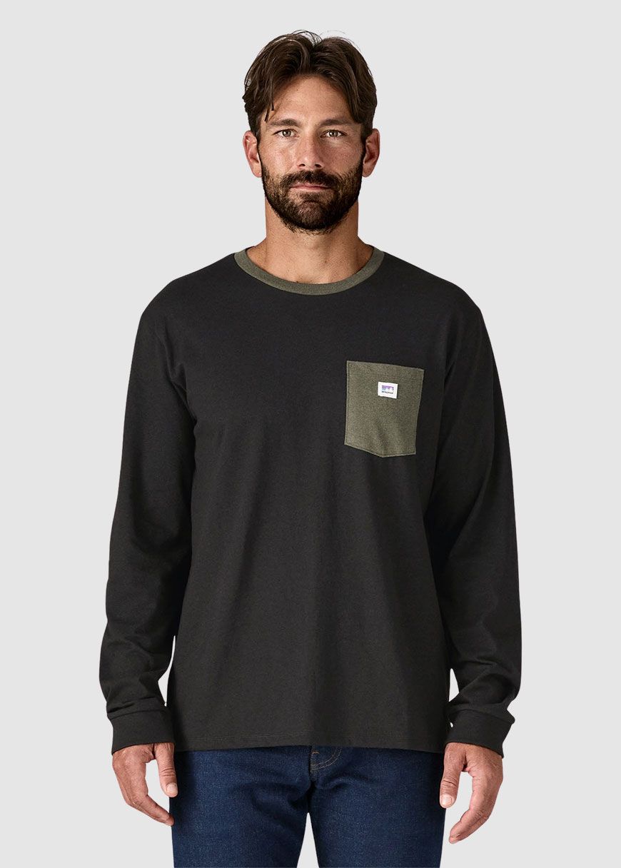 M's L/S Shop Sticker Pocket Responsibili-Tee