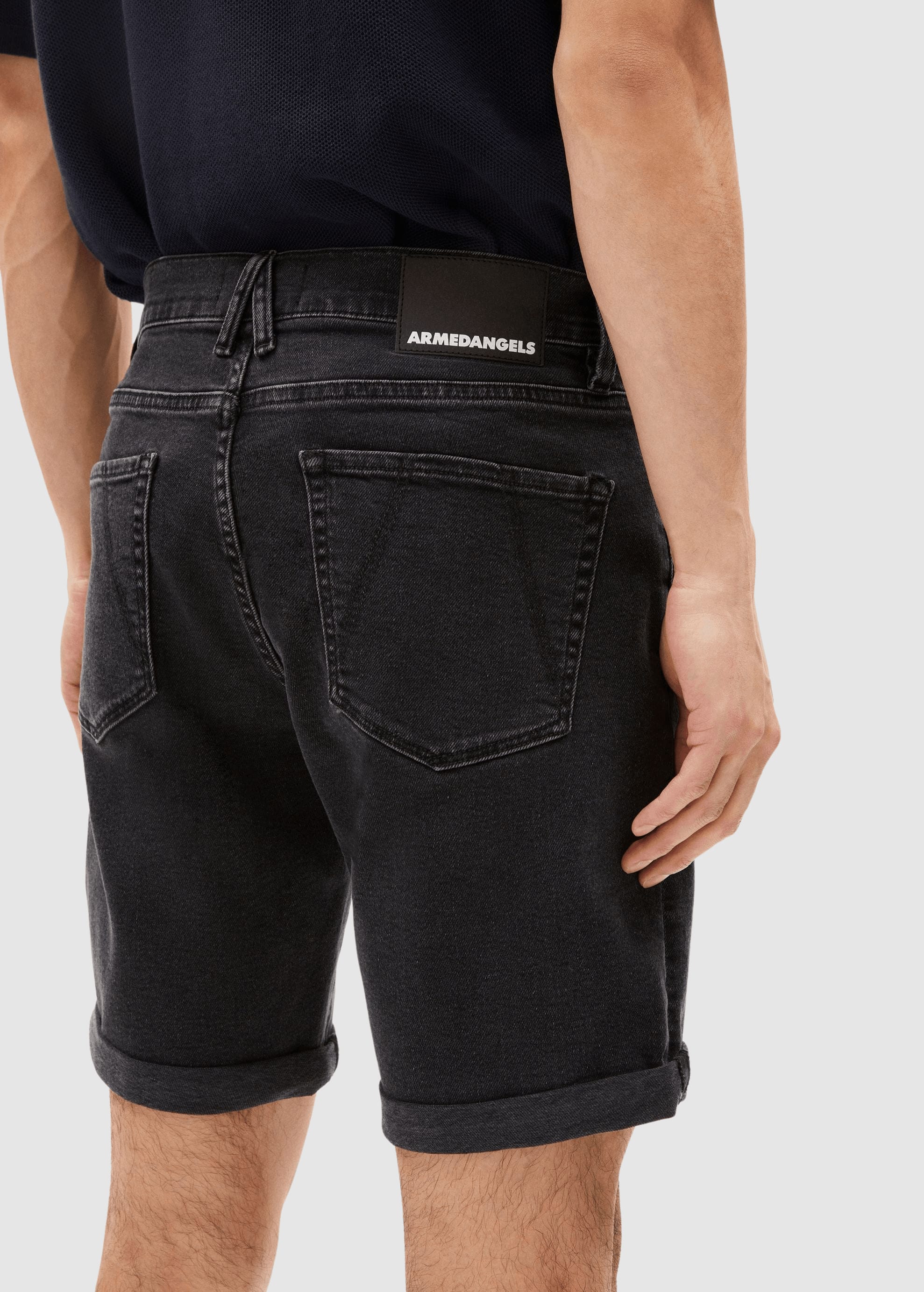 Naailo Denim Short Black Washed Authentic Naailo Denim Short Black Washed Authentic
