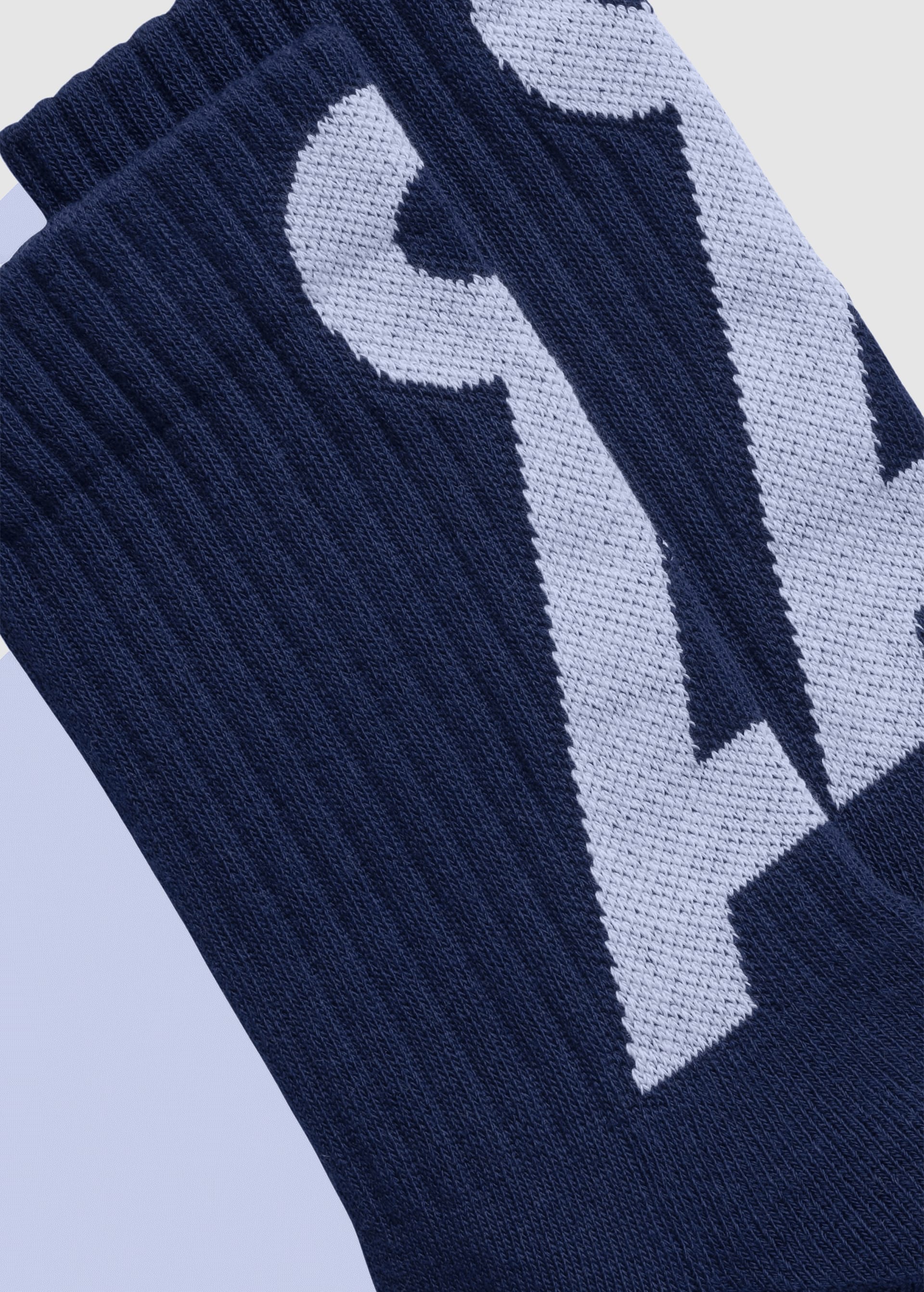 Saamus Short Socks W Tinted Navy-Broken White