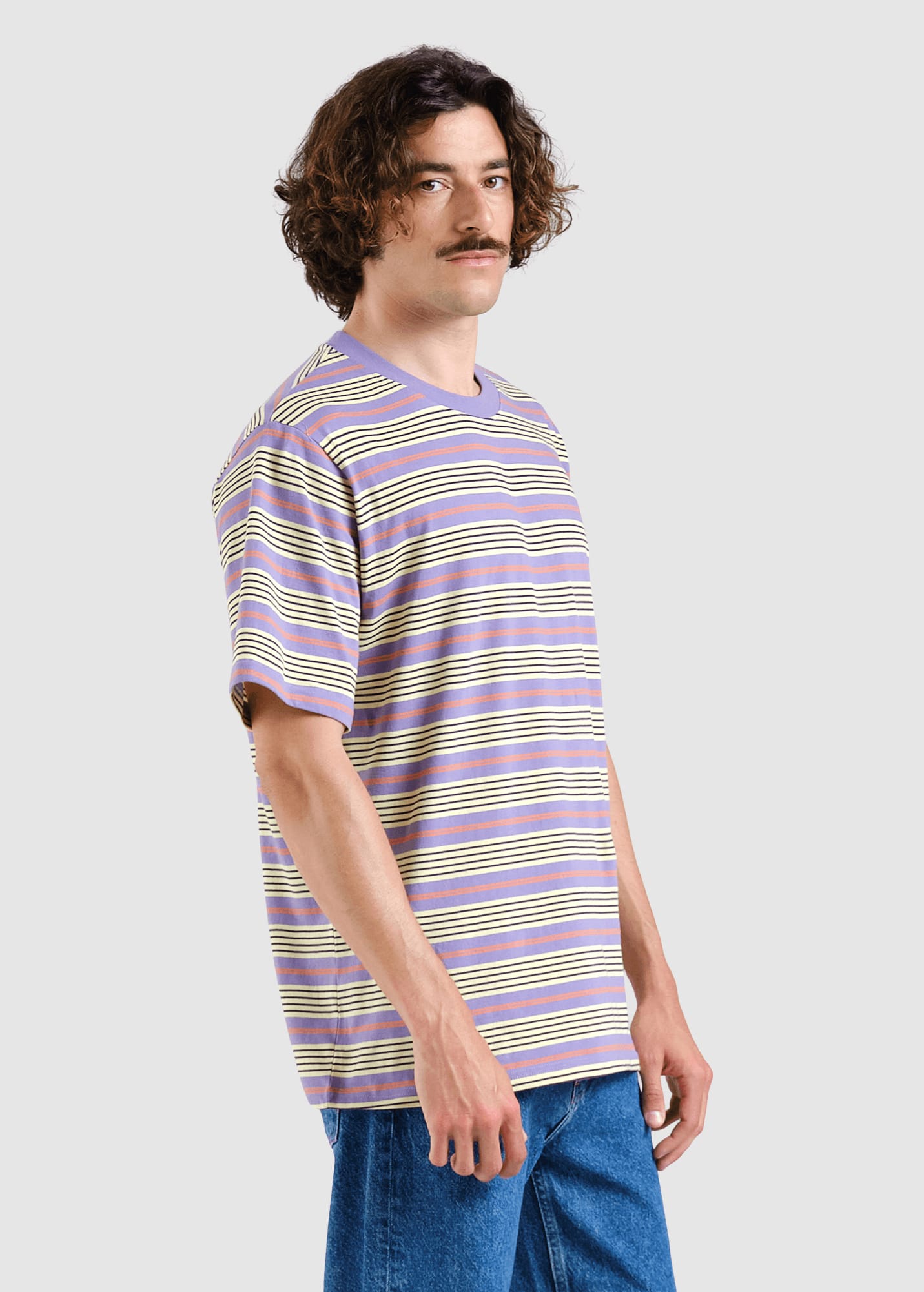 T-Shirt Gustavsberg Retro Stripe Haze Purple