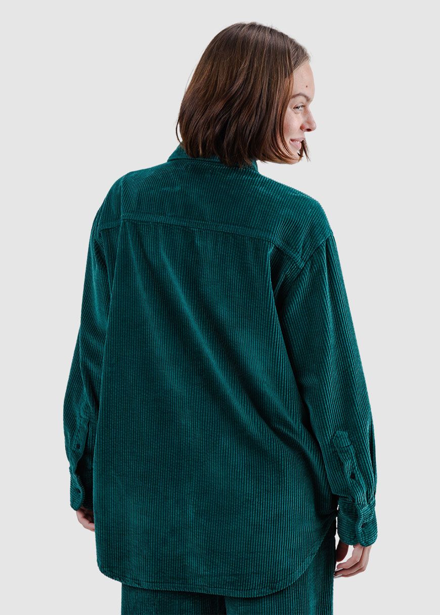 Corduroy Long Overshirt