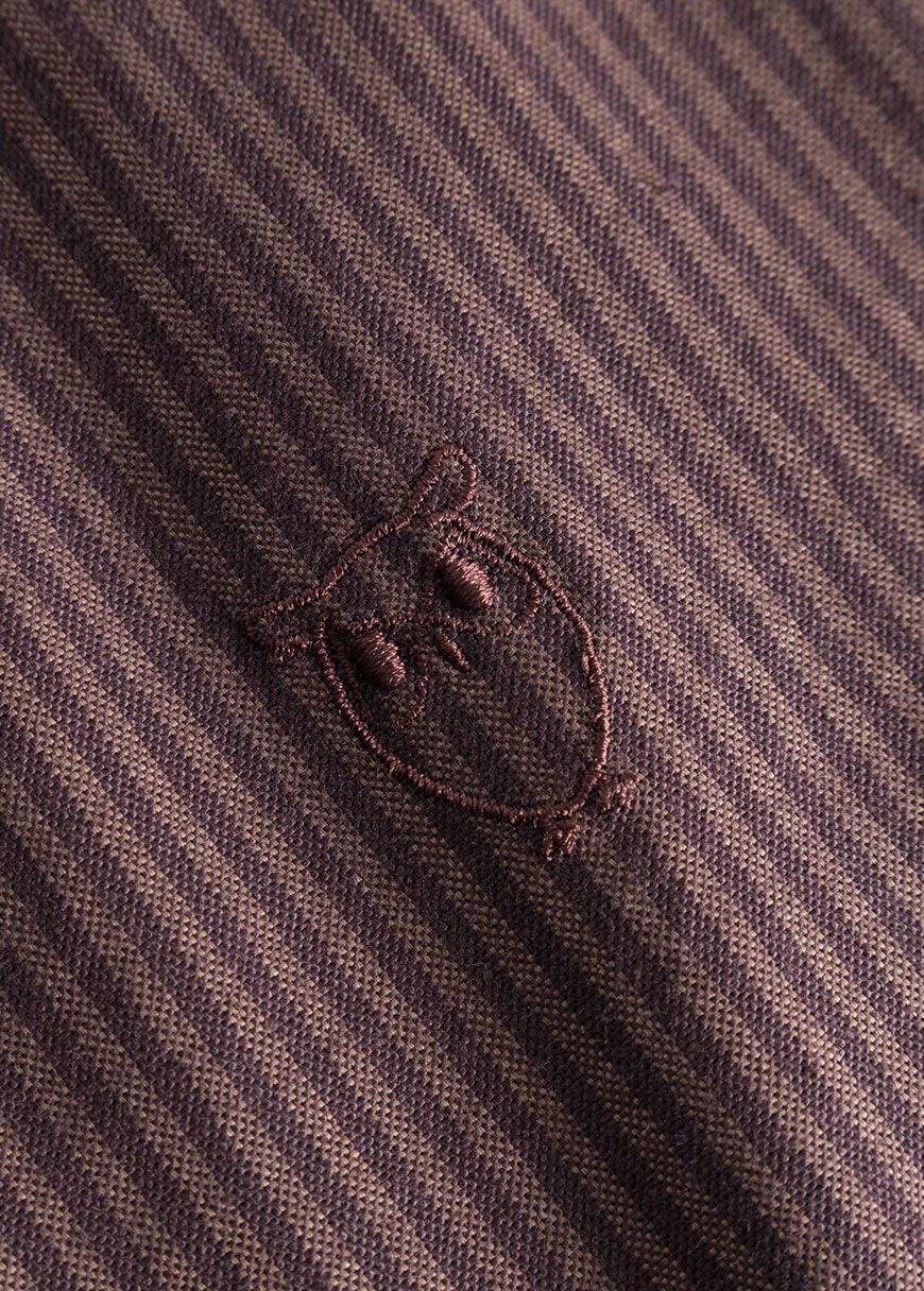 Costom Tailored Fit Striped Oxford Shirt