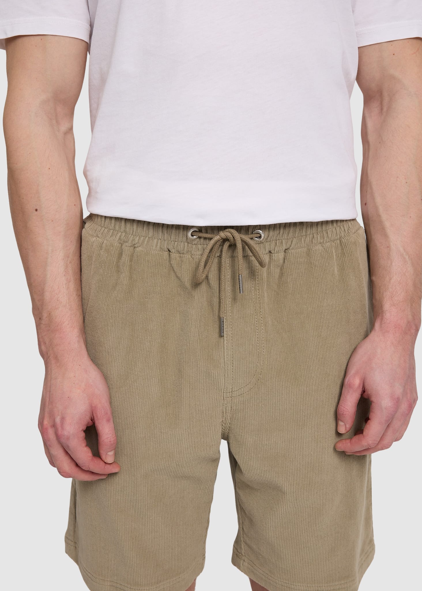 Corduroy Pull-On Shorts Light Khaki