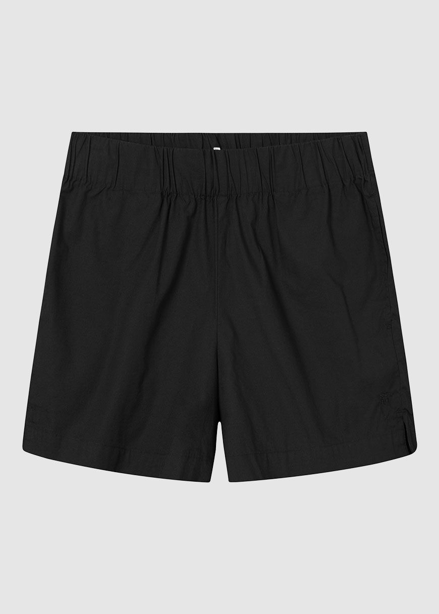 Poplin Elastic Waist Shorts