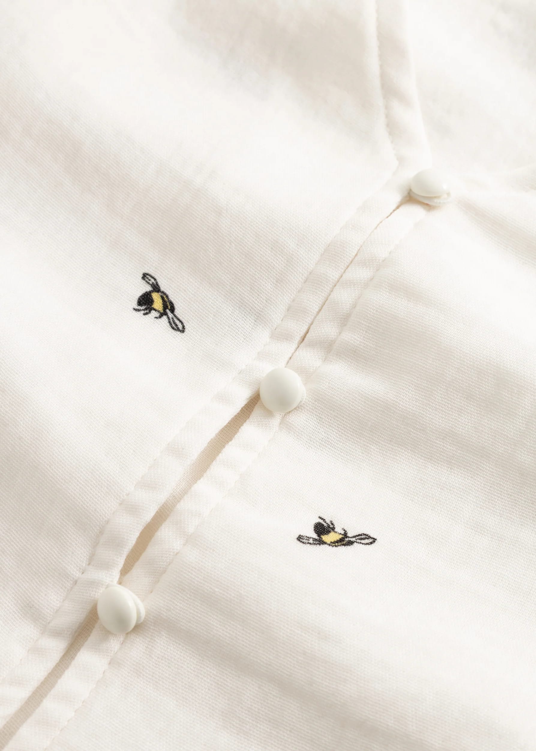 Bee Nice Vest Top White Bee Nice Vest Top White