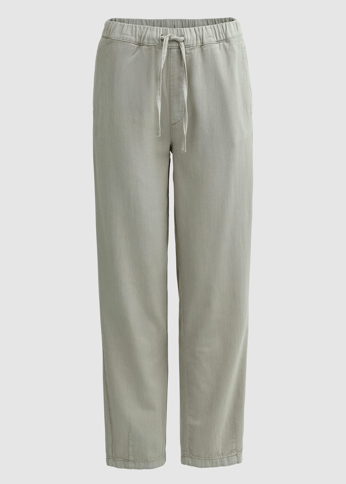 Twill-Hose Verkürzt Blass Grün Twill-Hose Verkürzt Blass Grün