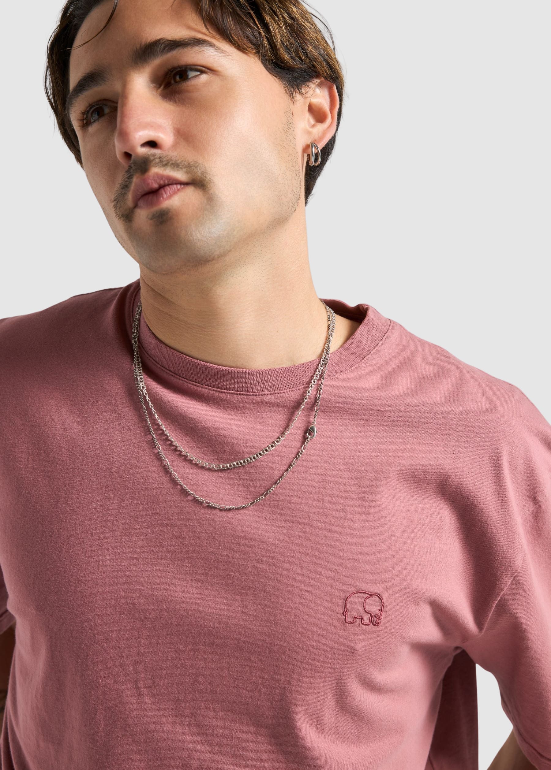 Essential Sunwashed T-Shirt Deco Rose Red