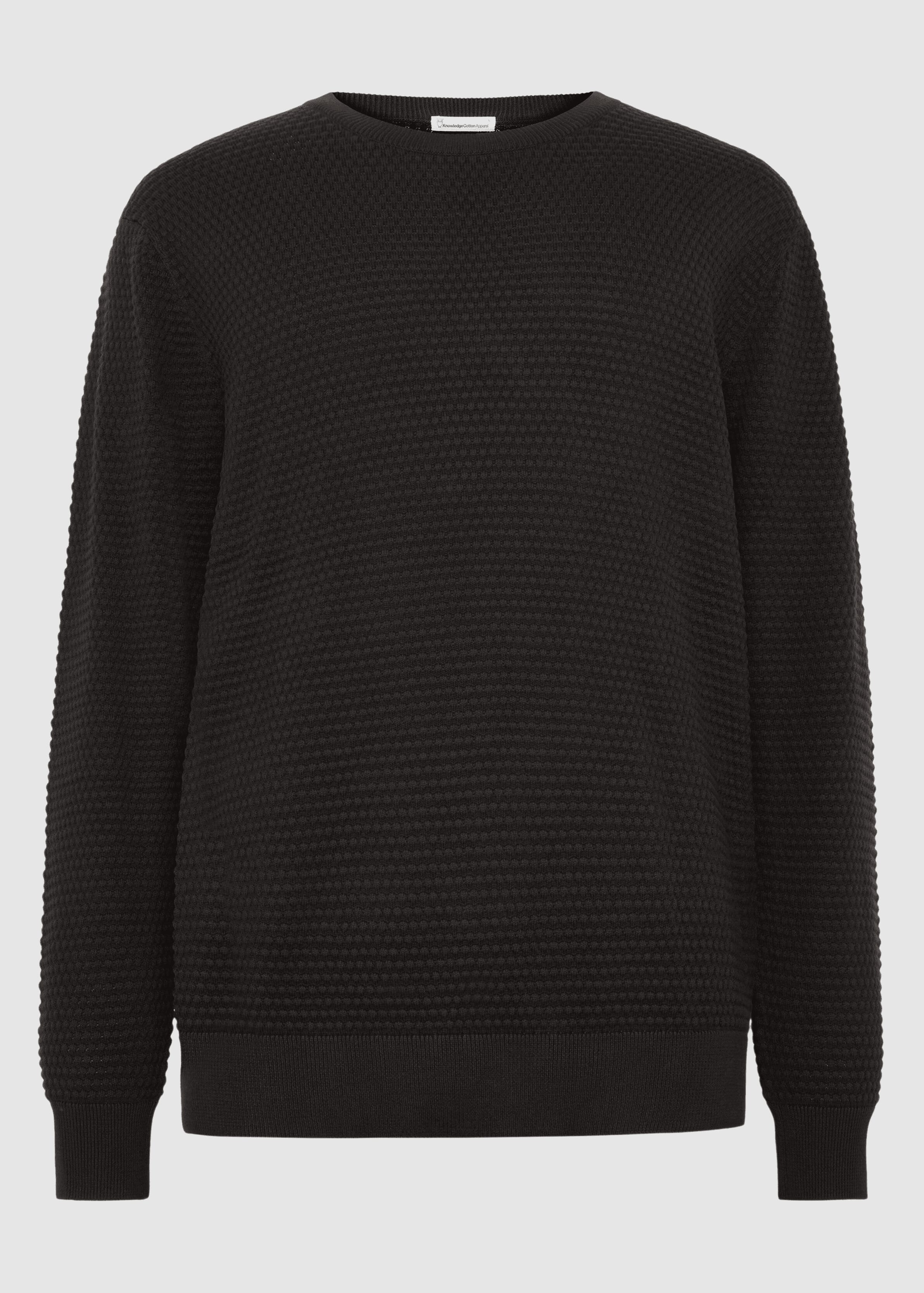 Bubble Knit Crew Neck Chocolate Torte