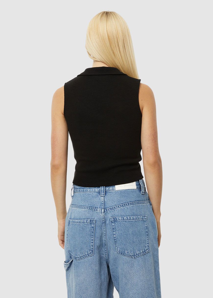 Eliza Hemp Rib Sleeveless Shirt