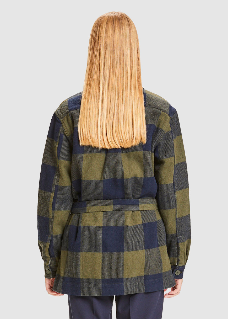 Lillian Flannel Pixel Check Overshirt Lillian Flannel Pixel Check Overshirt