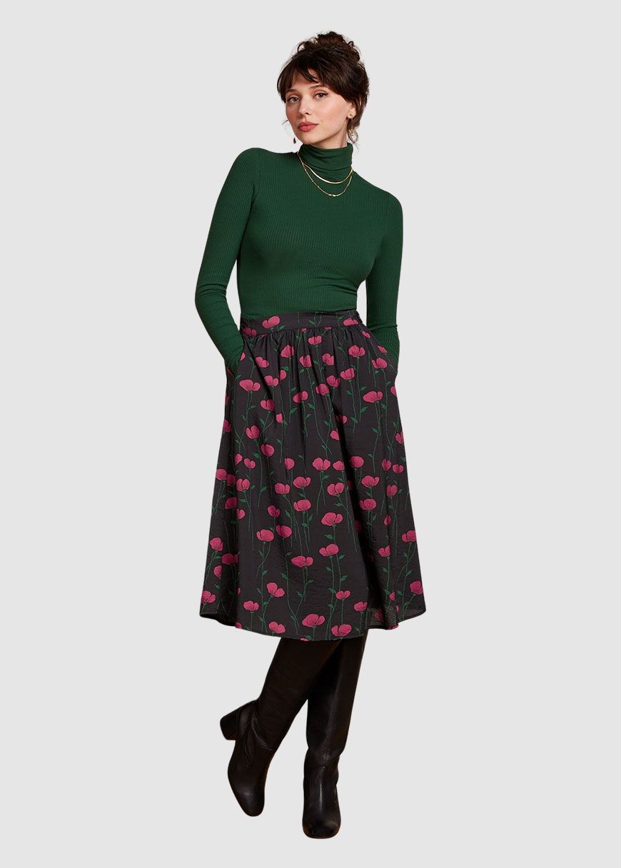Rollneck Top Uni Rib Rollneck Top Uni Rib