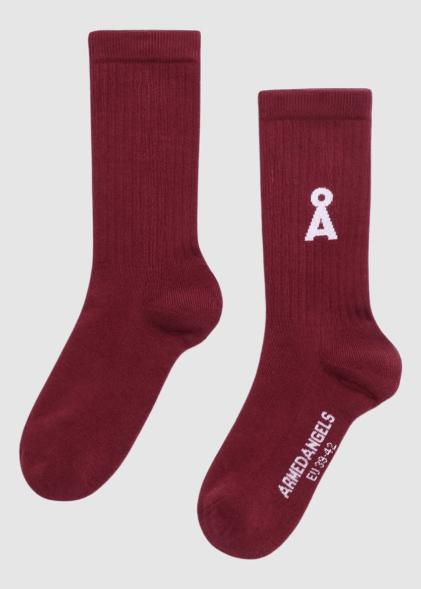 armedangels-saamus-bold-socks-velvet-red-1.jpeg Saamus Bold Socks W Velvet Red