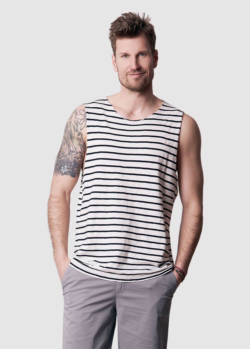 Easy-Stripe Muscle Shirt