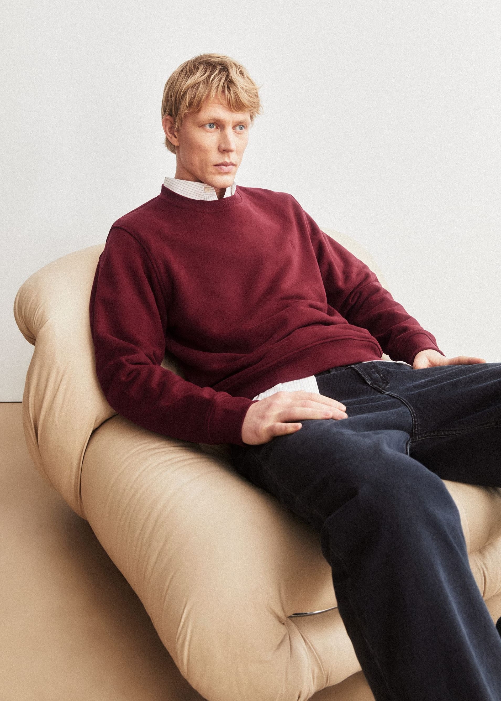 Baaro Fleece Sweatshirt Velvet Red