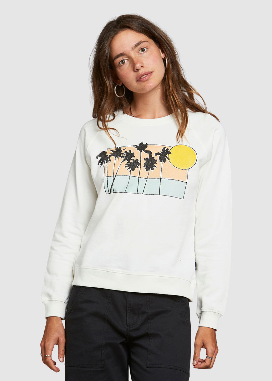 Sweatshirt Ystad Raglan Sunset Palms