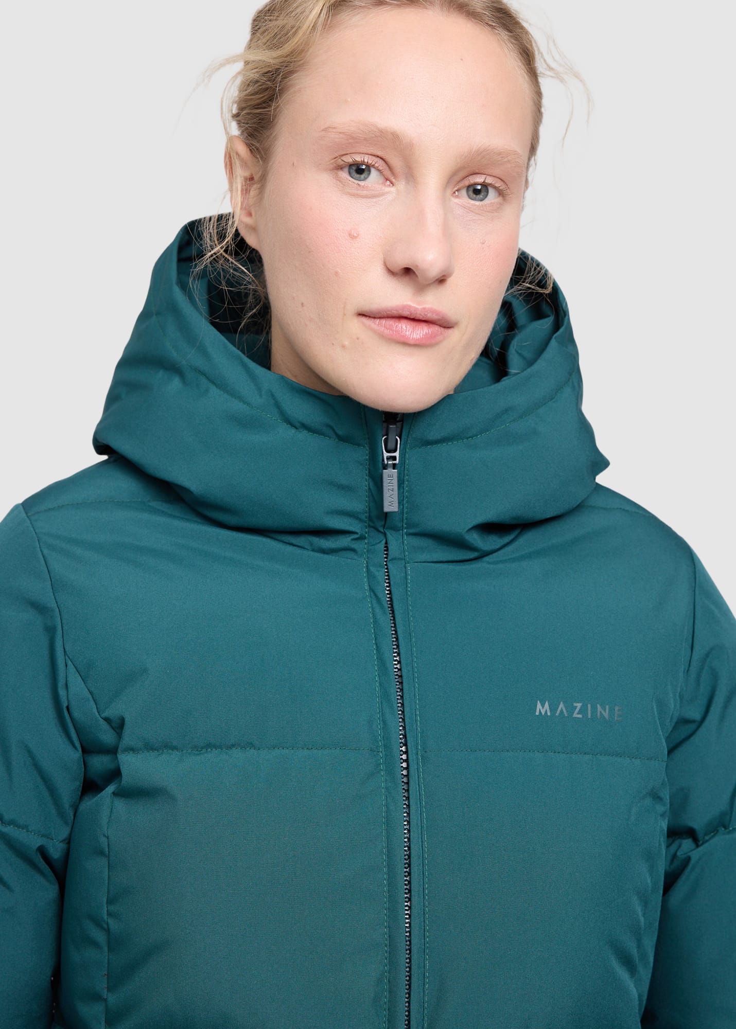 Basic Puffer Coat Deep Teal