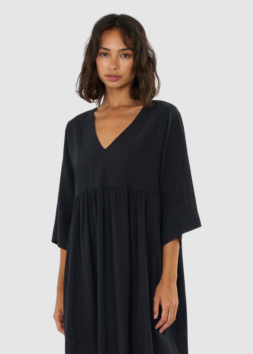 Cotton Crepe A-Shape Dress Cotton Crepe A-Shape Dress