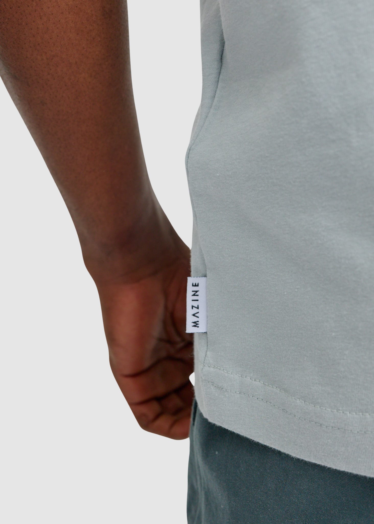 Chest Print T-Shirt Ice Blue