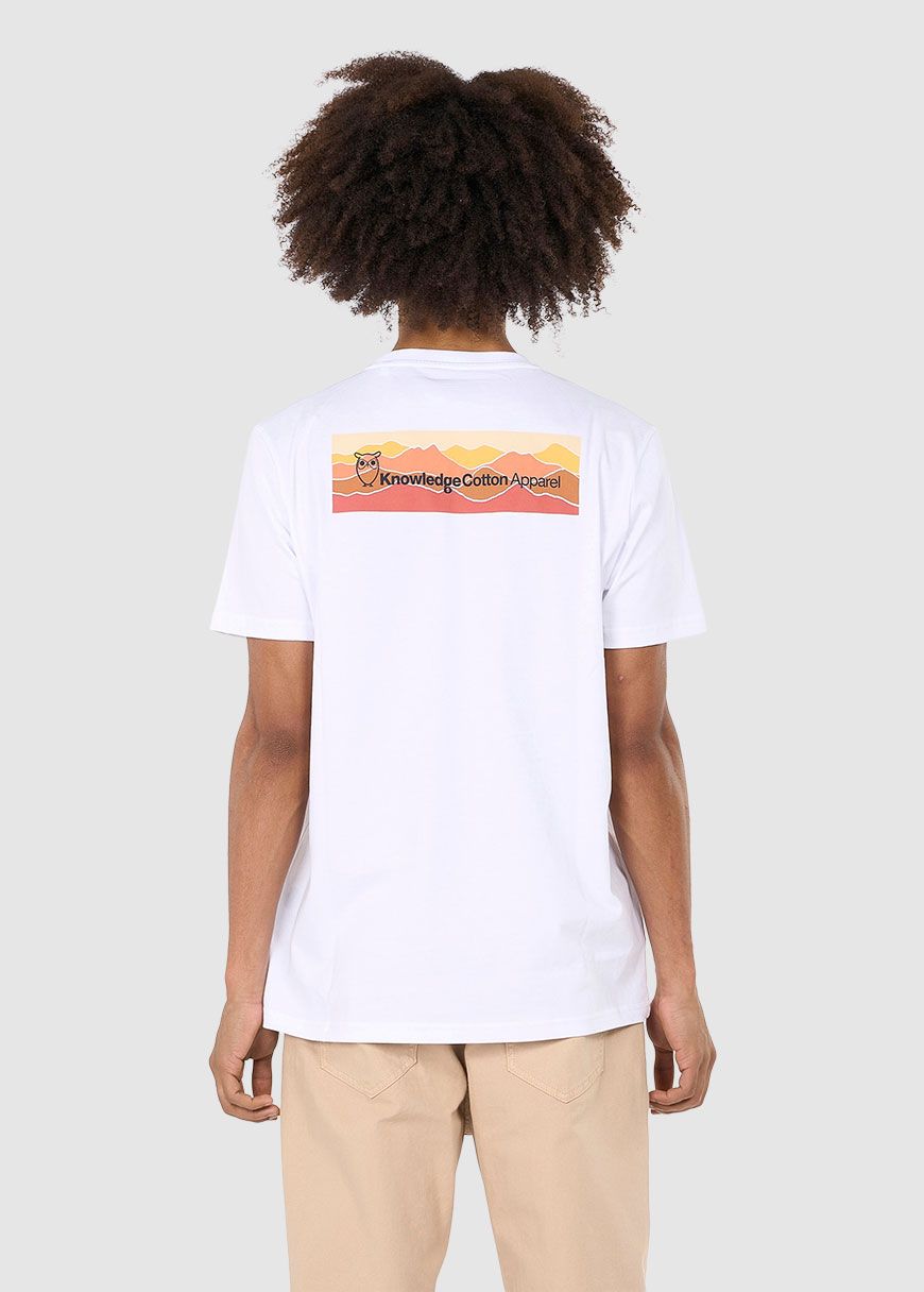 Regular Trademark Mountain Back Printed T-Shirt