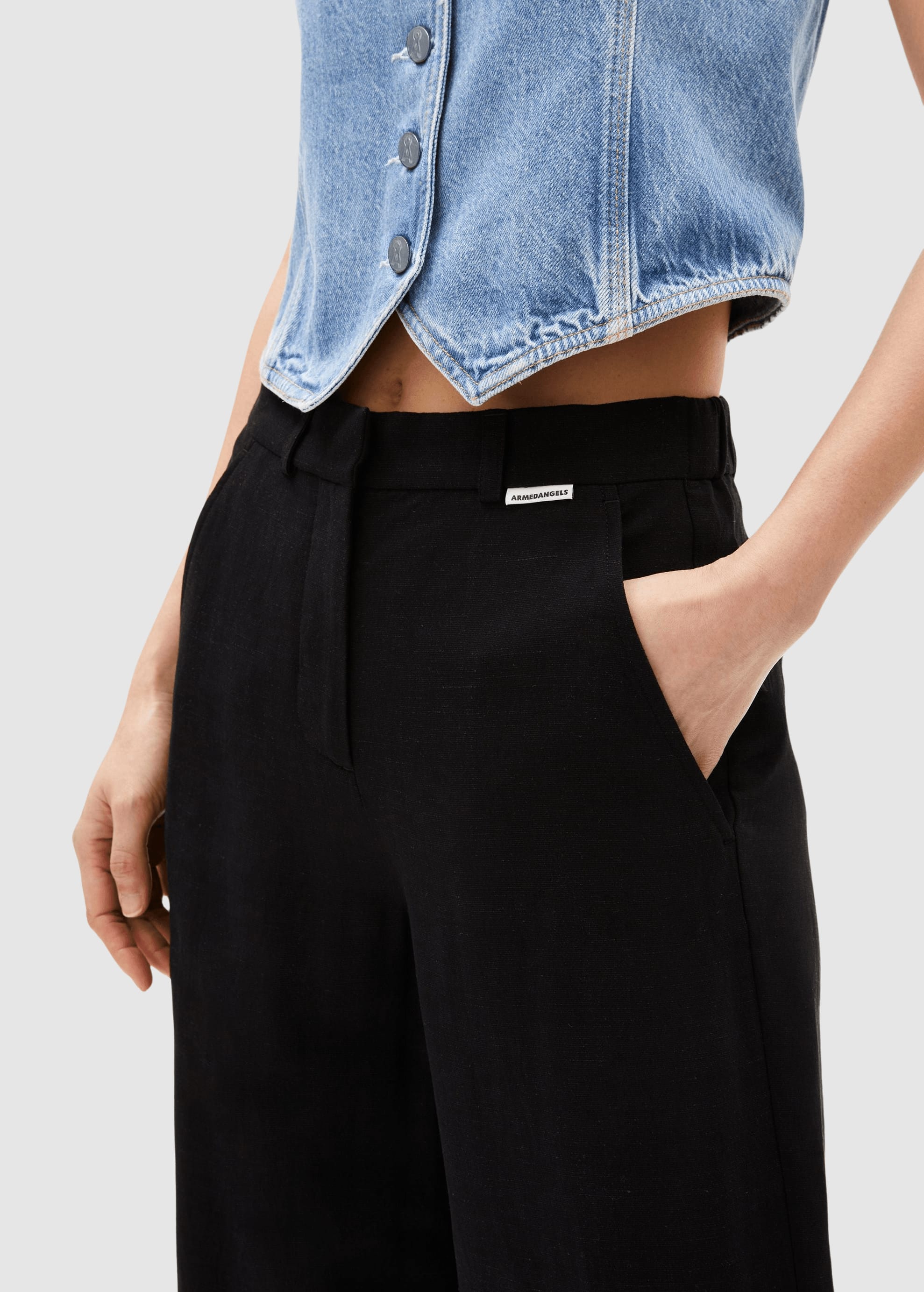 Caarunus Lino Pant Black Caarunus Lino Pant Black