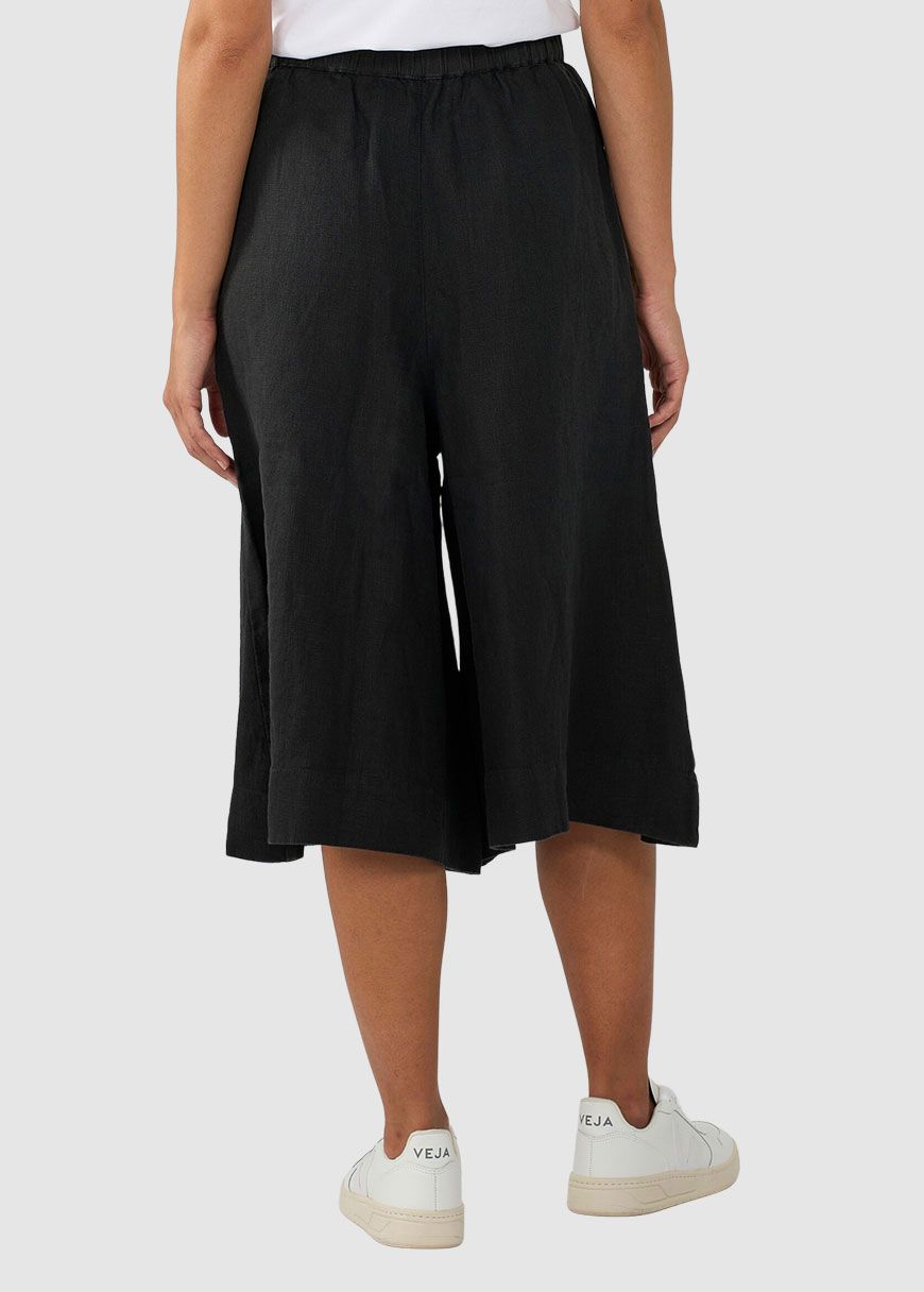 Natural Linen Baggy Shorts