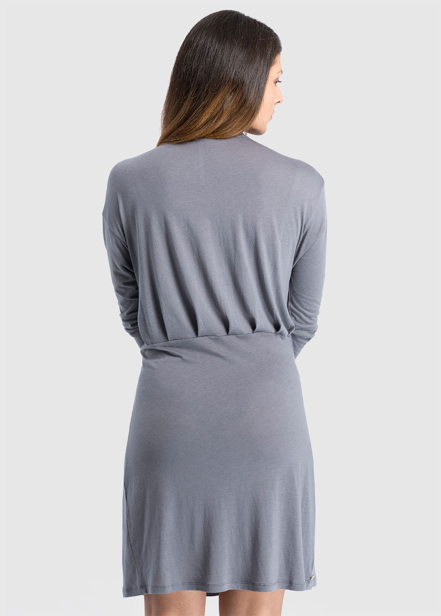 Folded Dress City Grey