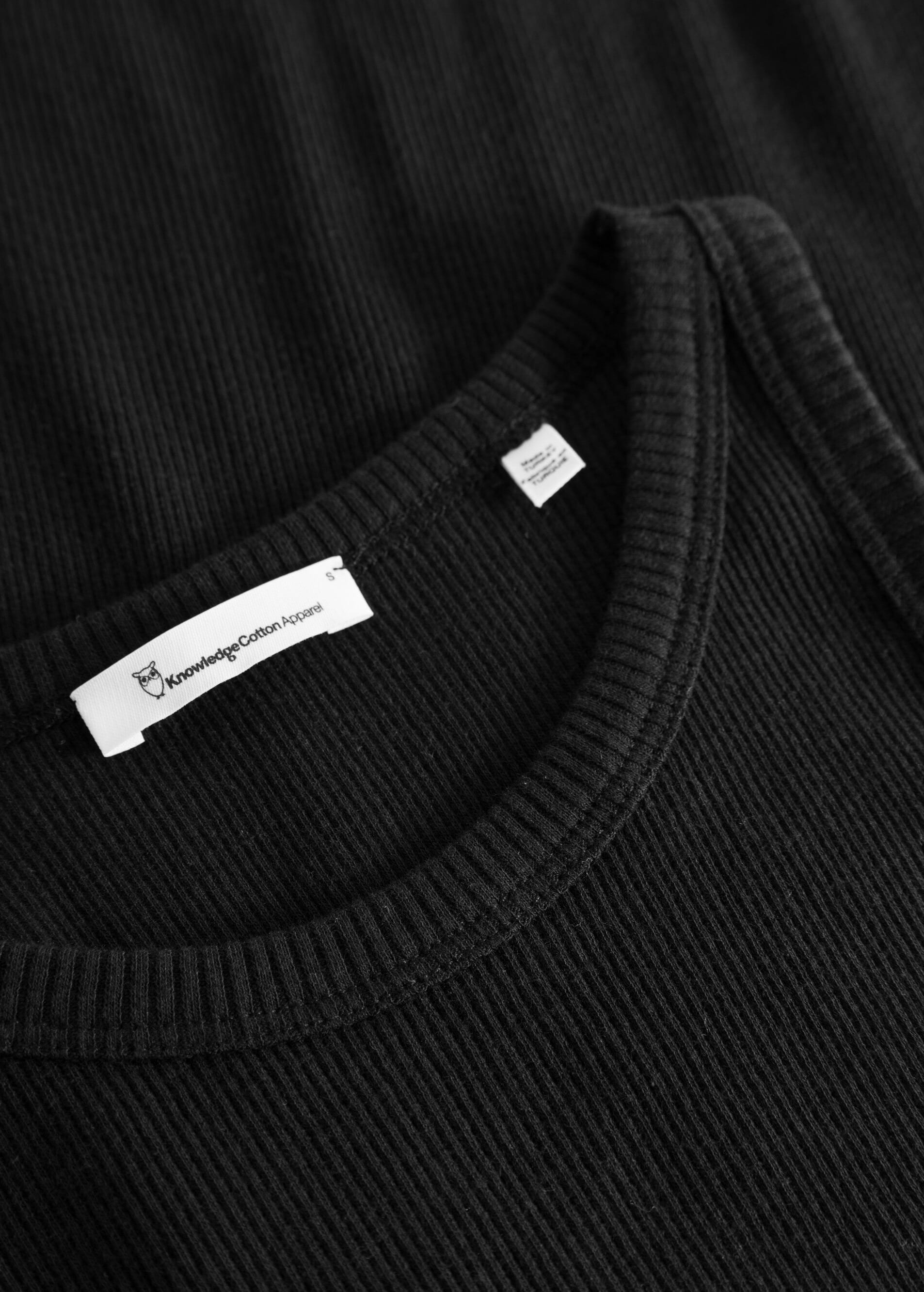 knowledge-cotton-apparel-rib-racer-top-black-jet-5.jpeg Rib Racer Top Black Jet