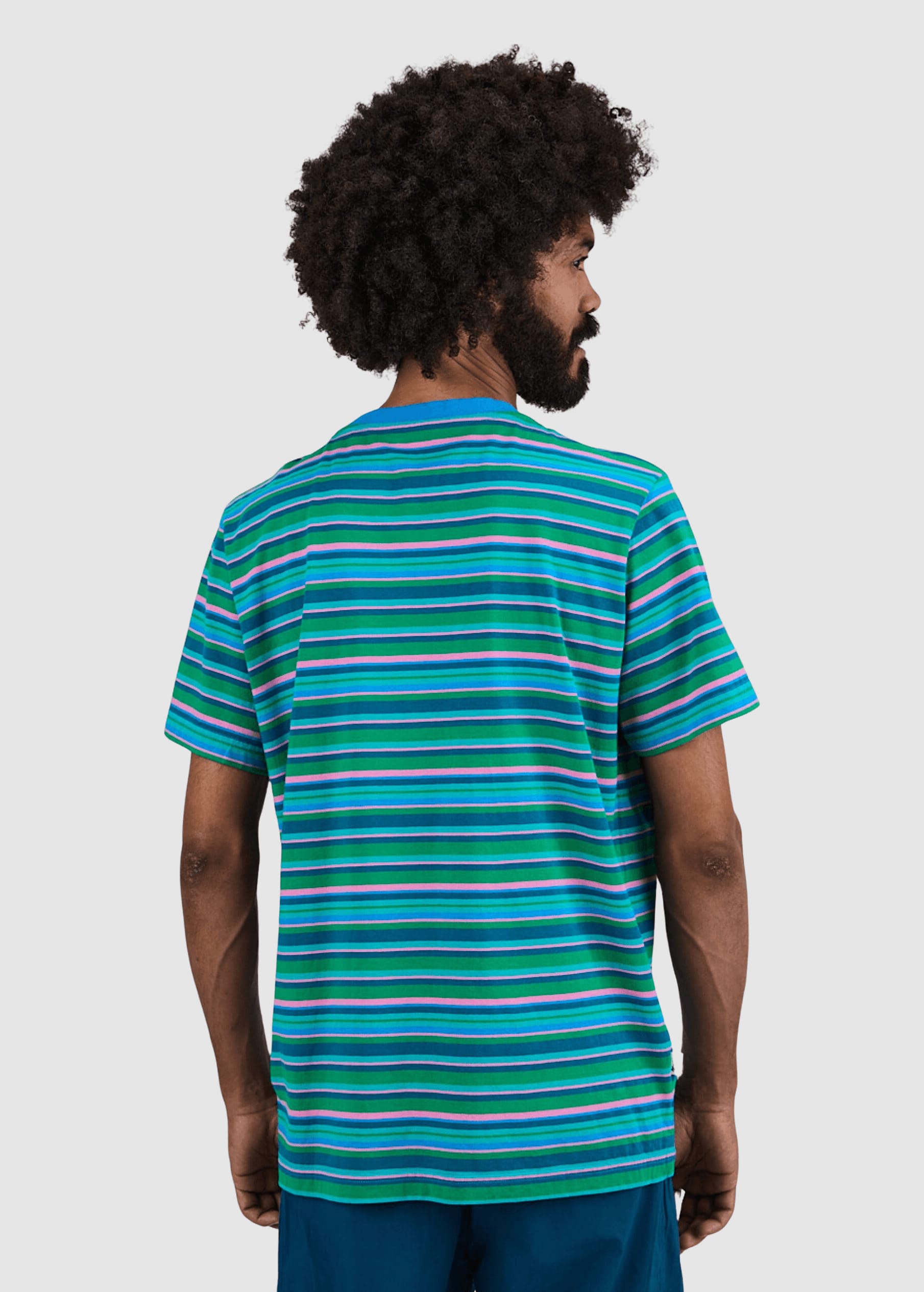 Stripes Regular T-Shirt Blue