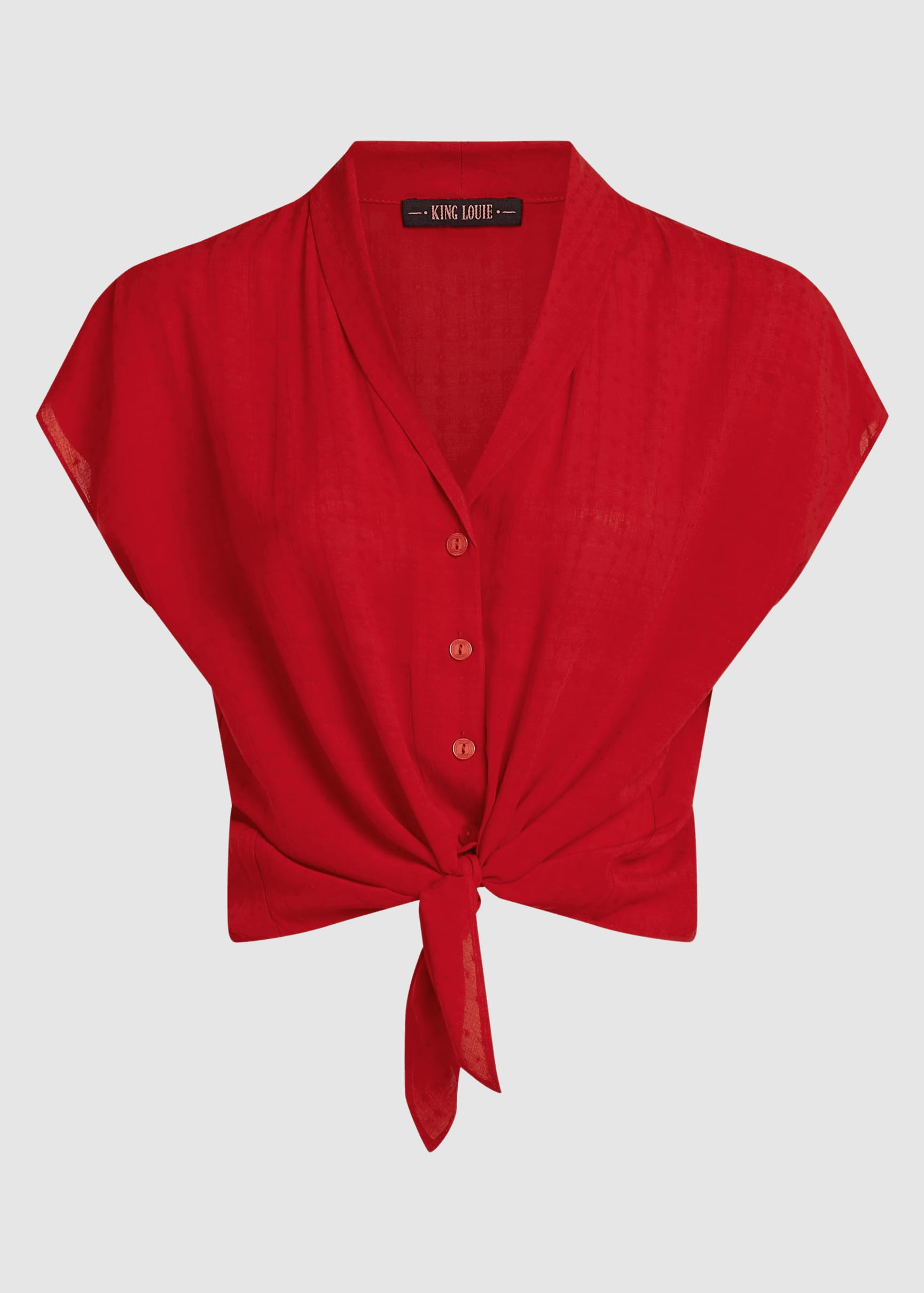Keeva Blouse Tortoise Chili Red