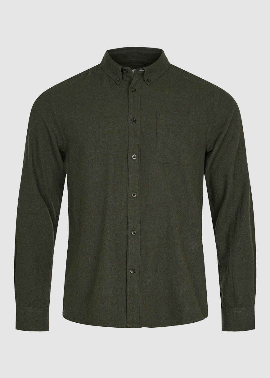Melangé Flannel Custom Fit Shirt Melangé Flannel Custom Fit Shirt