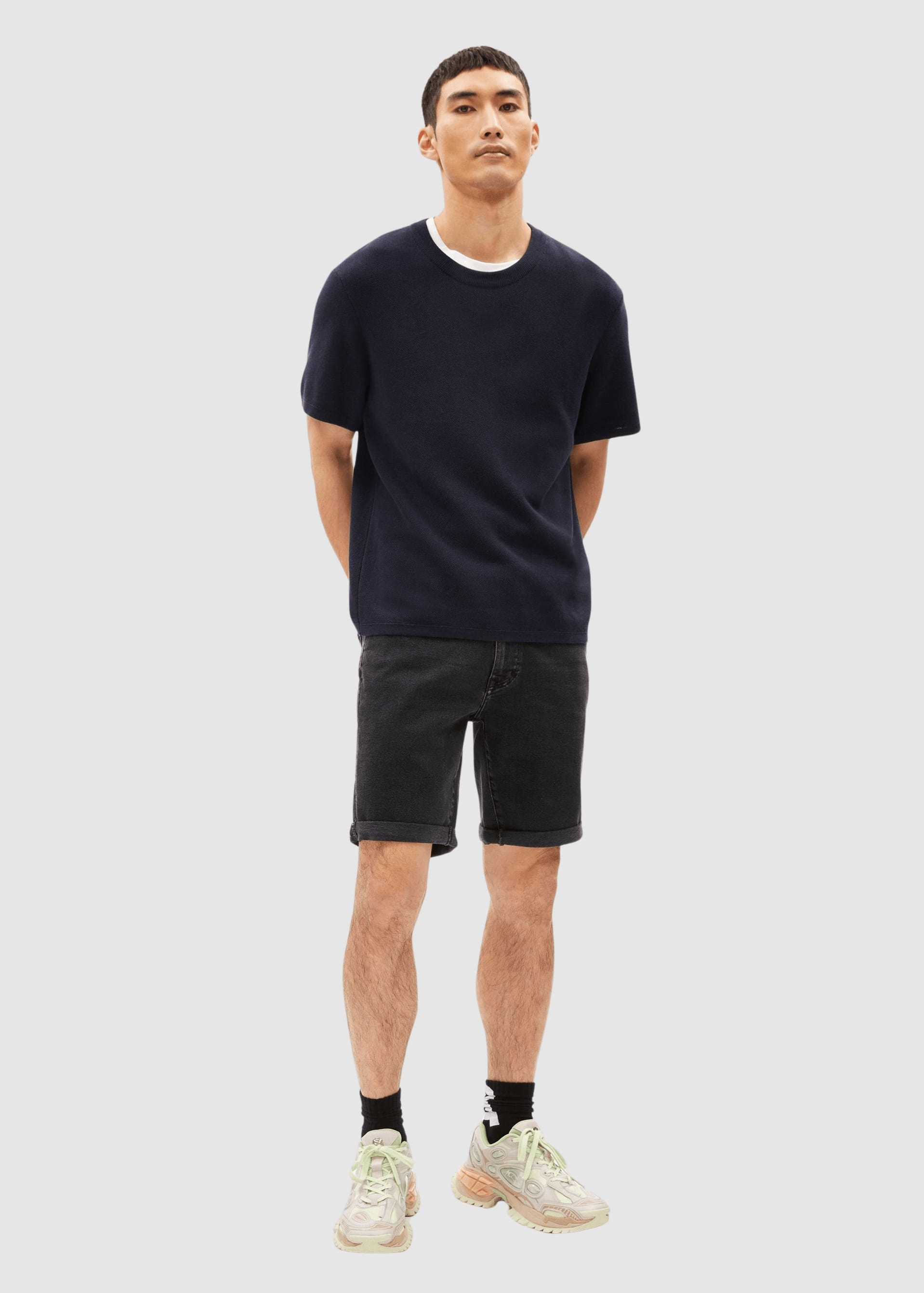 Naailo Denim Short Black Washed Authentic Naailo Denim Short Black Washed Authentic