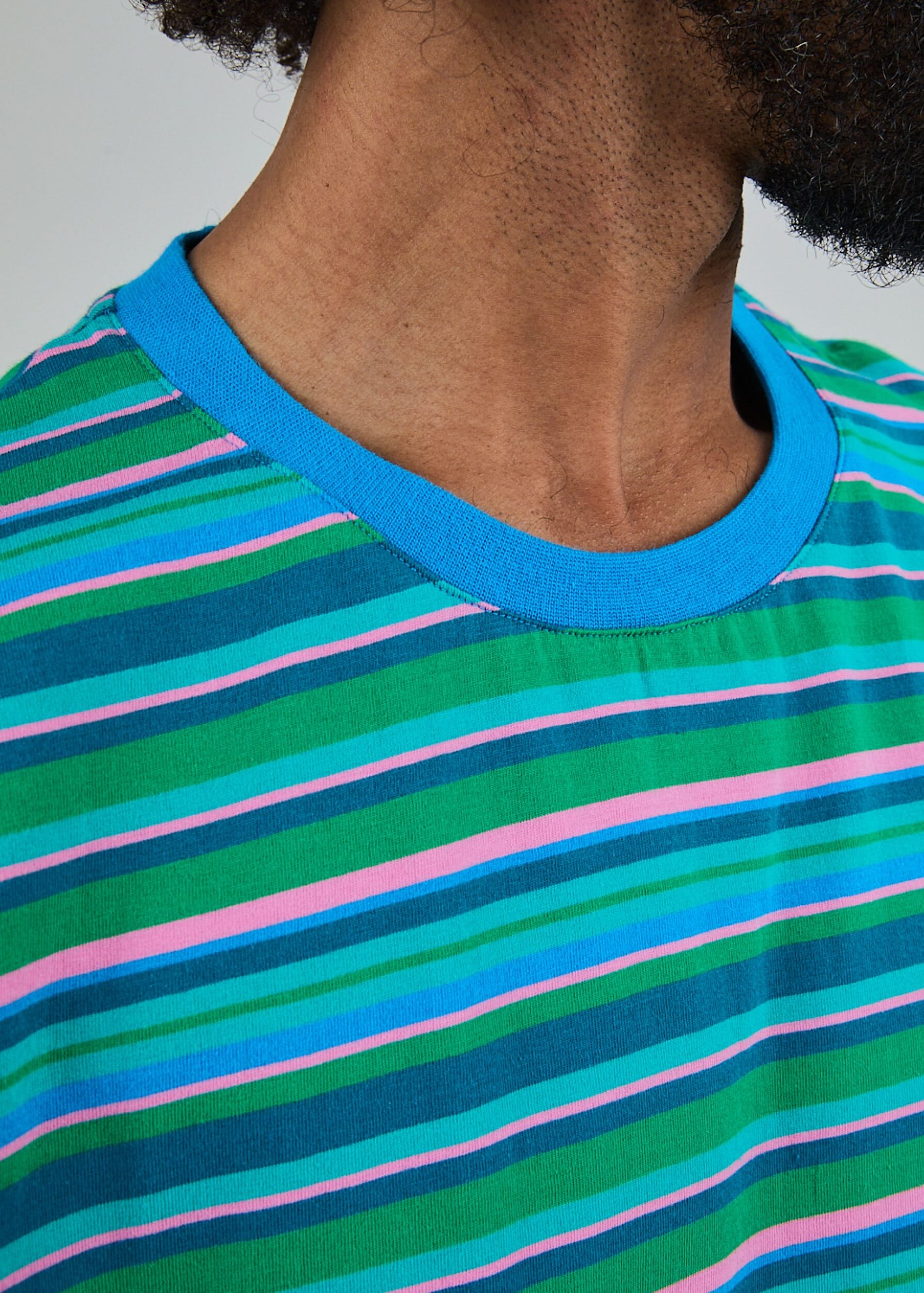 Stripes Regular T-Shirt Blue