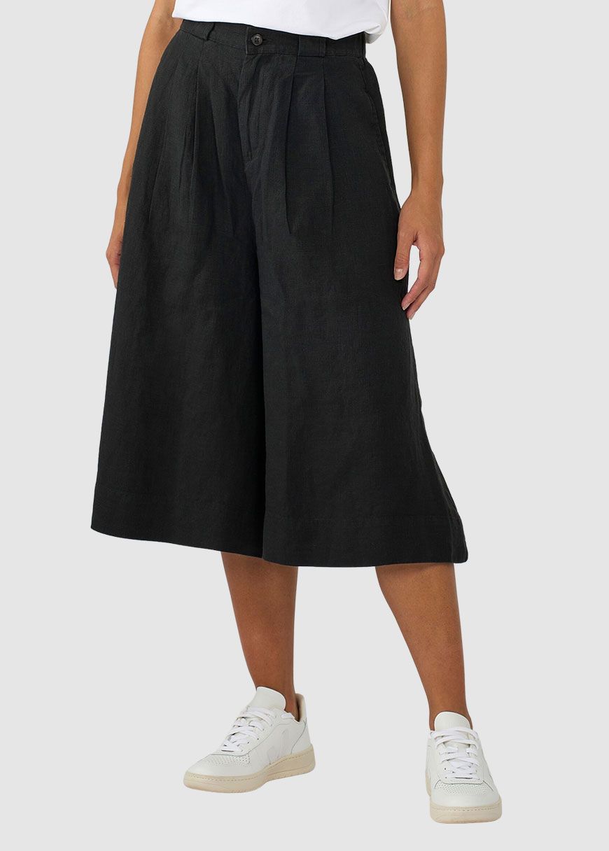Natural Linen Baggy Shorts