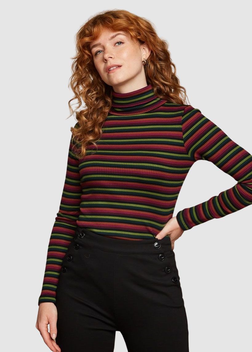 Rollneck Top Jardin Stripe Rollneck Top Jardin Stripe