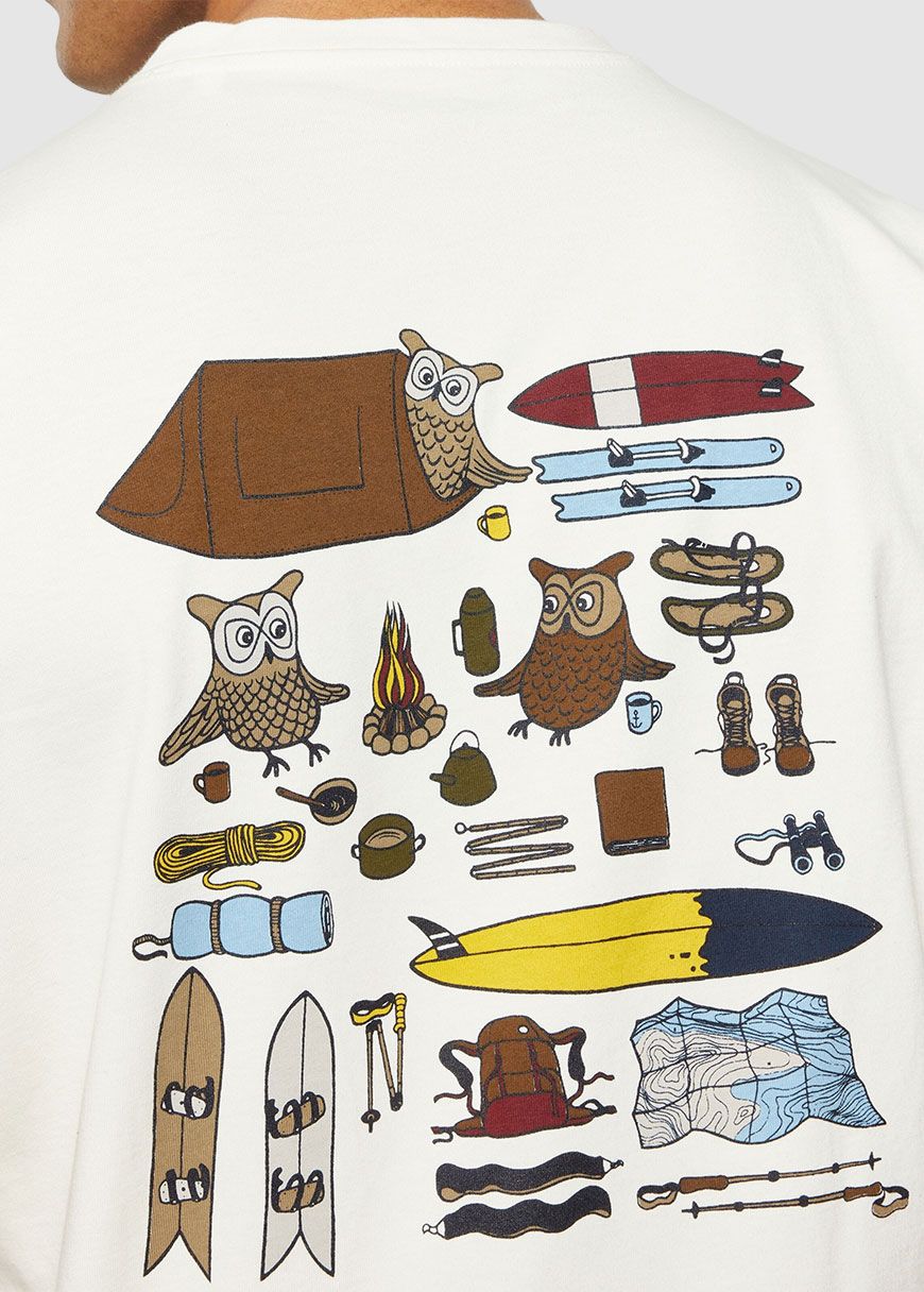 Regular Fit Owl Trip Print T-Shirt Regular Fit Owl Trip Print T-Shirt