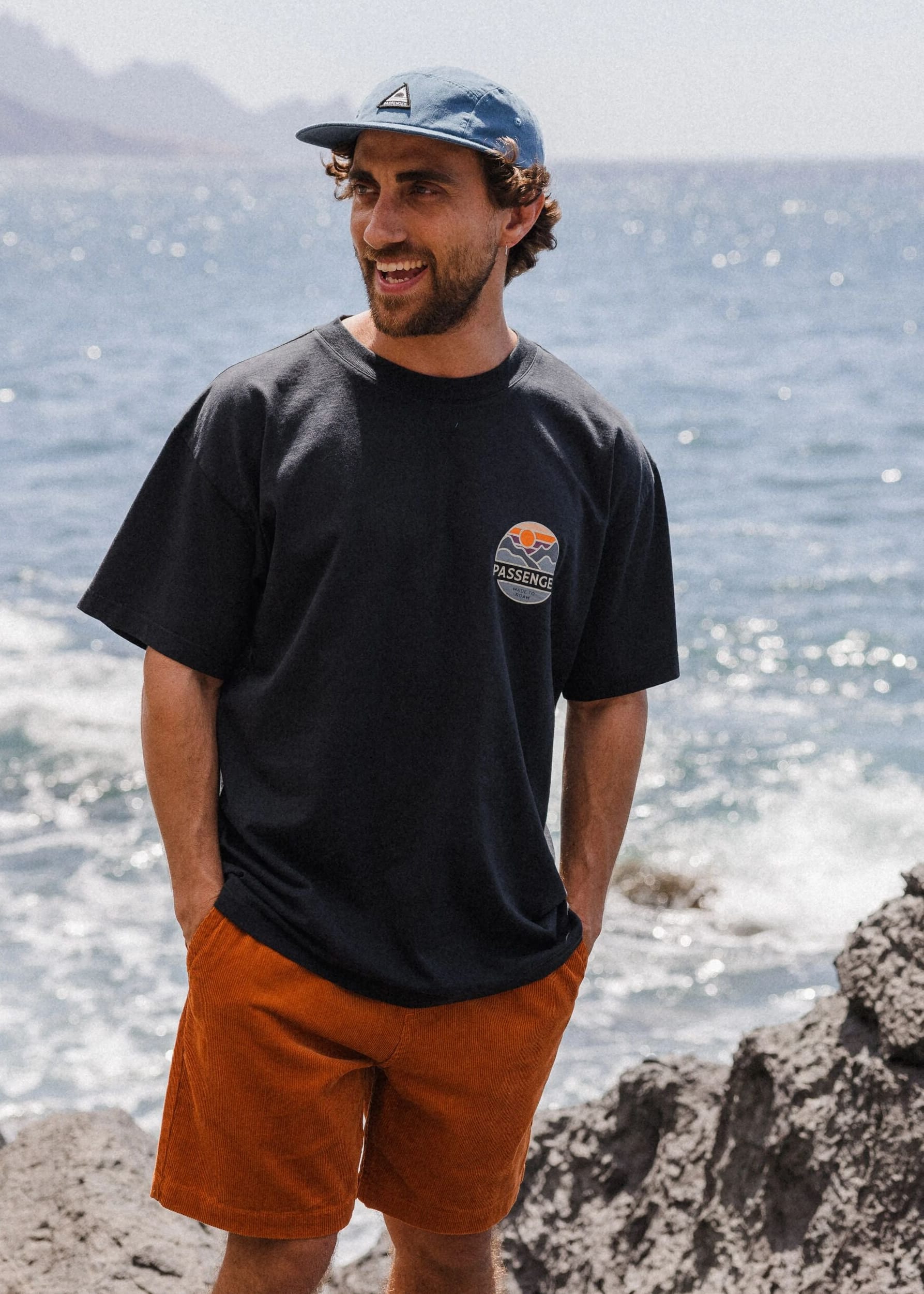 Laidback Recycled Cotton Relaxed Fit T-Shirt Black