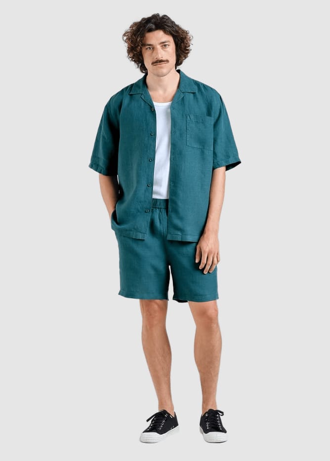Shirt Marstrand Linen Mediterranea Green Shirt Marstrand Linen Mediterranea Green