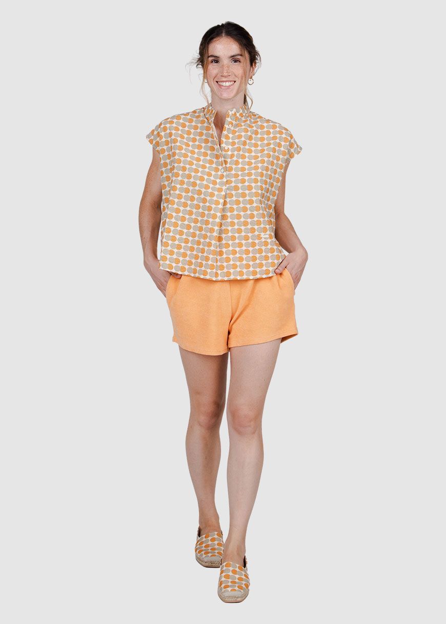 Eclipse Sleeveless Mao Blouse Eclipse Sleeveless Mao Blouse