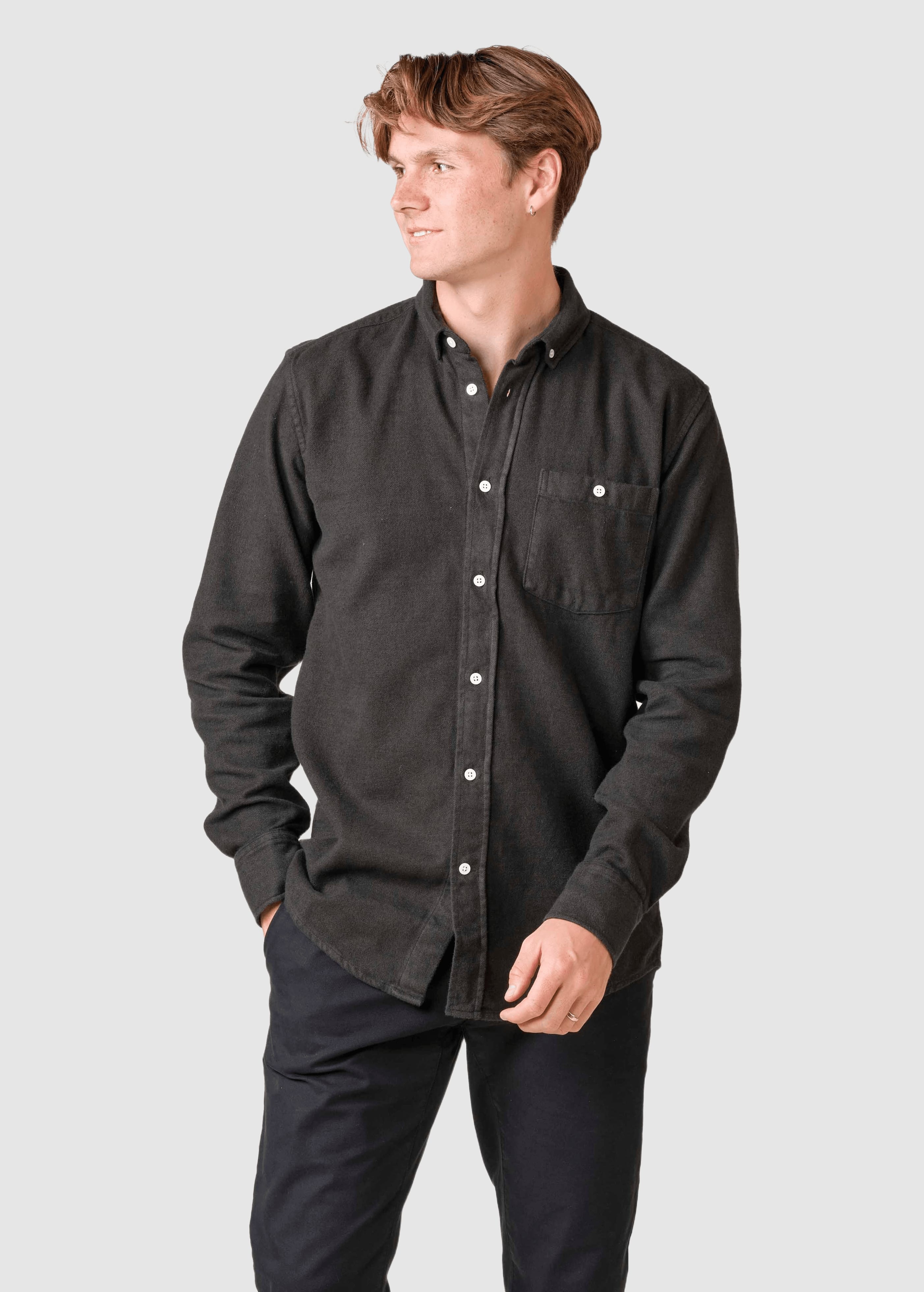klitm-ller-collective-benjamin-lumber-shirt-olive-overdye-1.jpeg Benjamin Lumber Shirt Olive Overdye