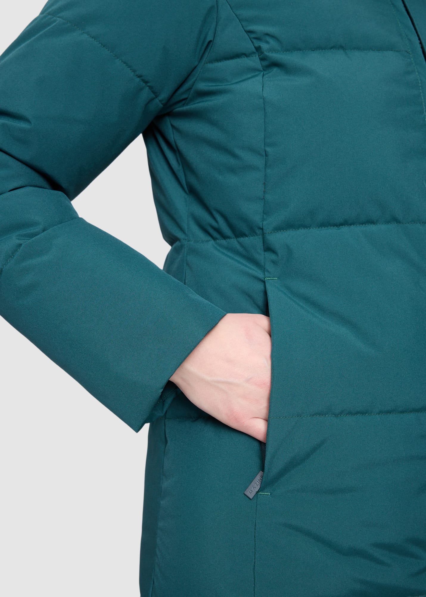Basic Puffer Coat Deep Teal