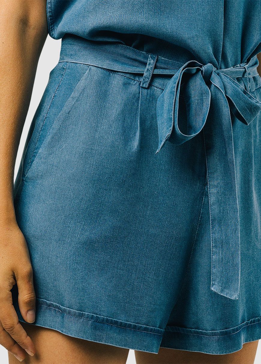 Indigo Belted Short Indigo Belted Short
