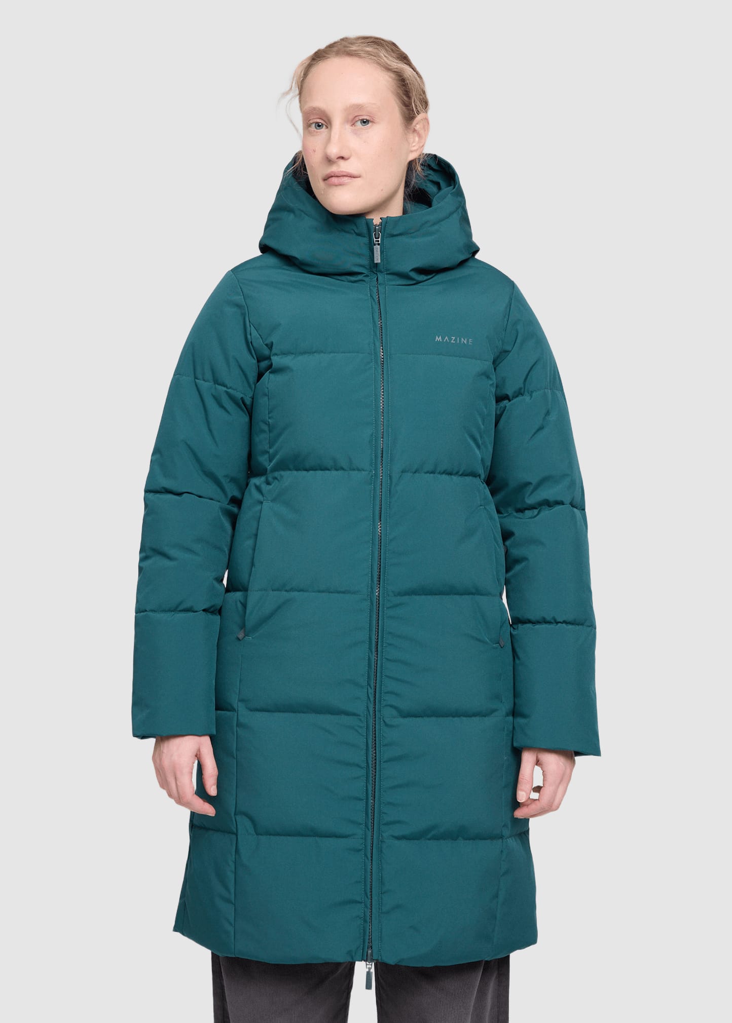 Basic Puffer Coat Deep Teal