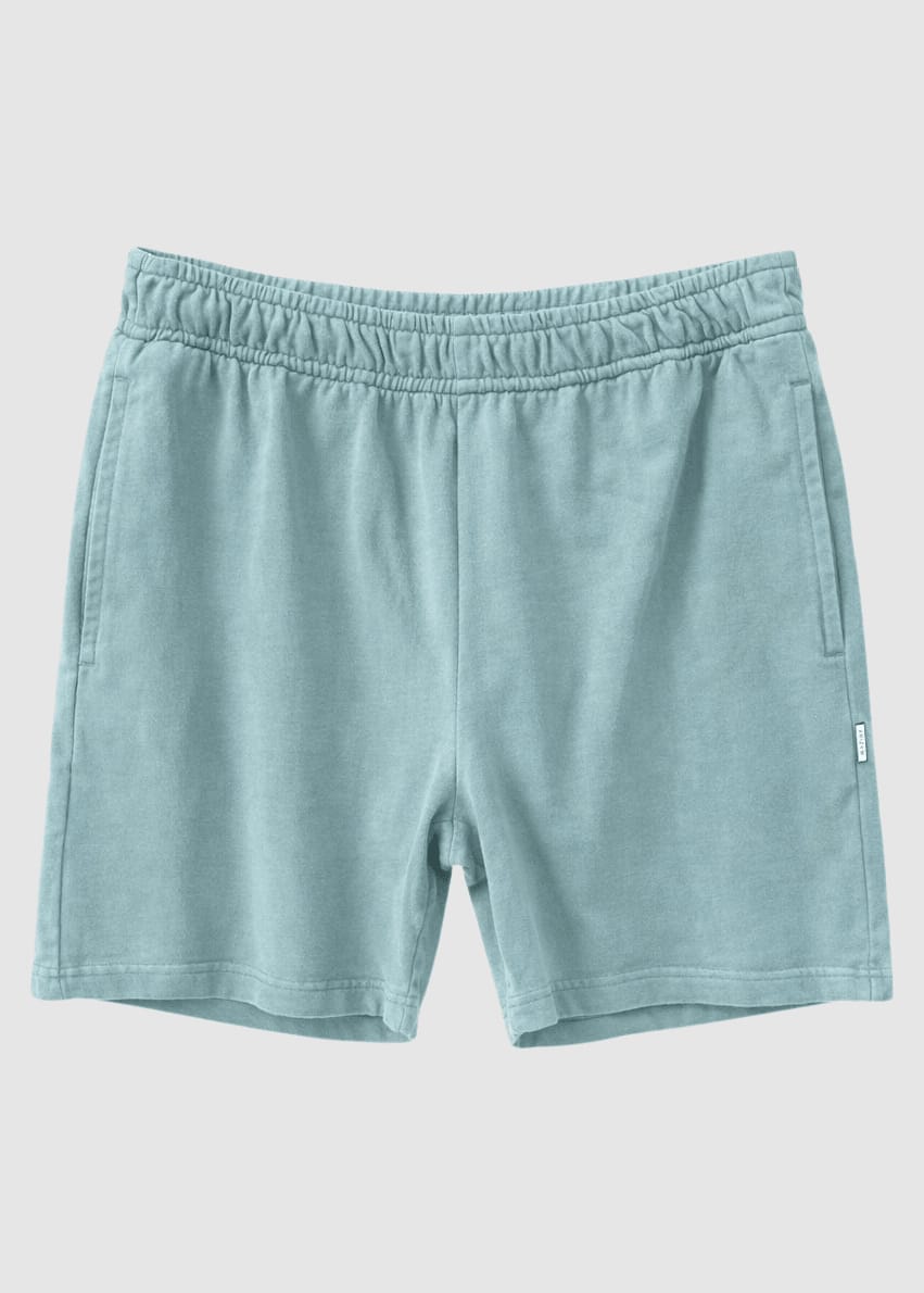 Genderless Natural Dye Sweat Shorts Natural Dye Turquoise Genderless Natural Dye Sweat Shorts Natural Dye Turquoise