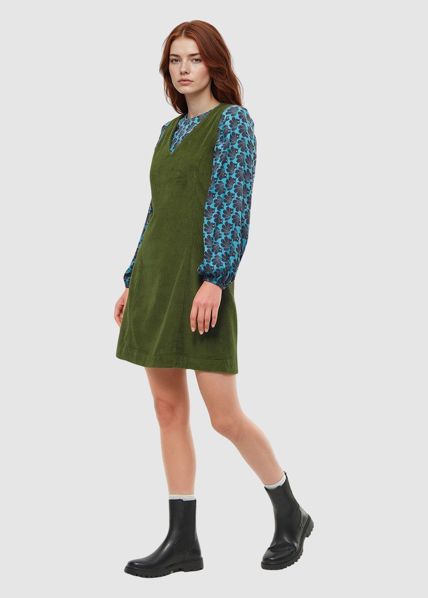 Plot Twist Pinafore Dress