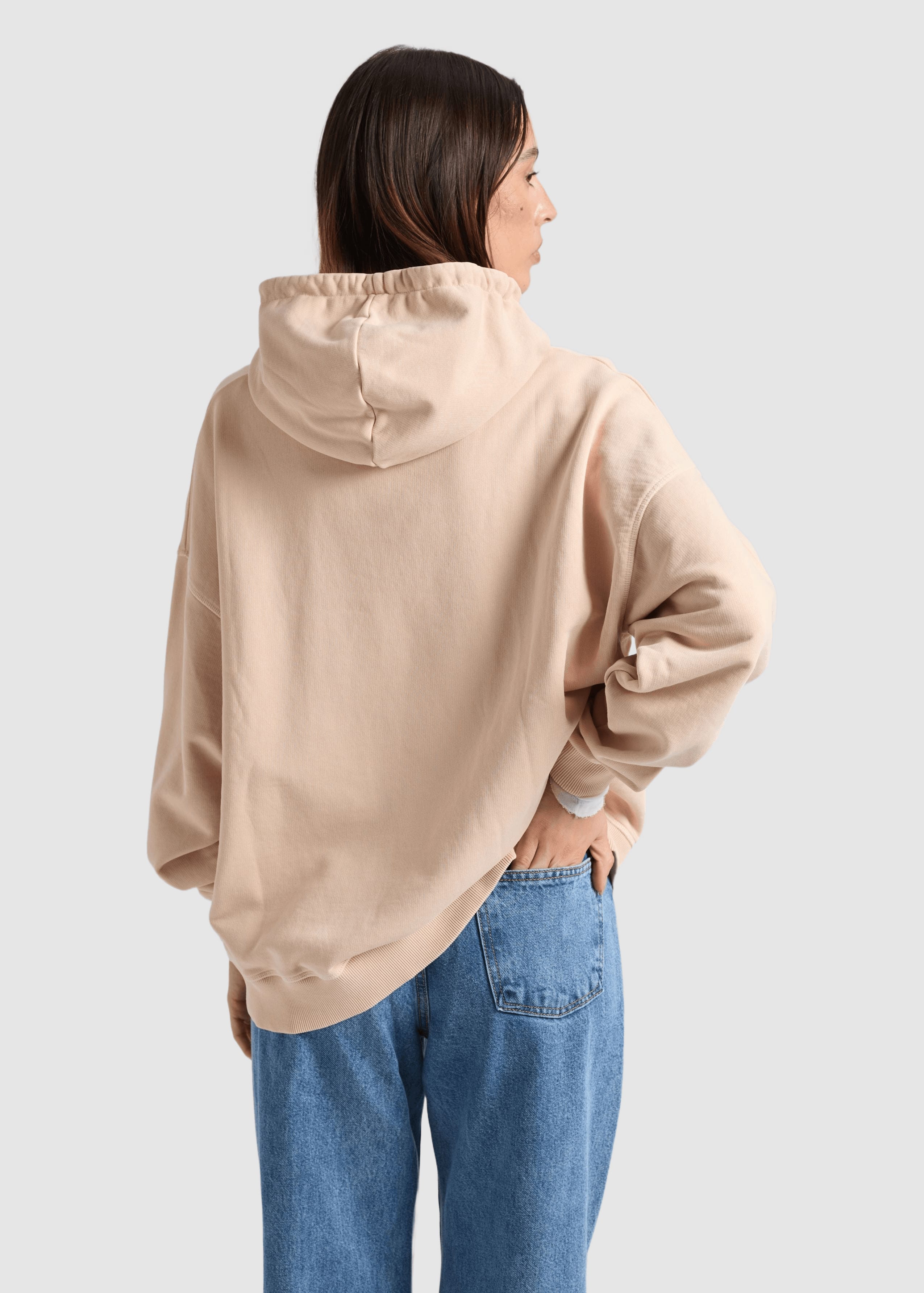 Women's Sunwashed Essential Hoodie Smoke Gray Grey