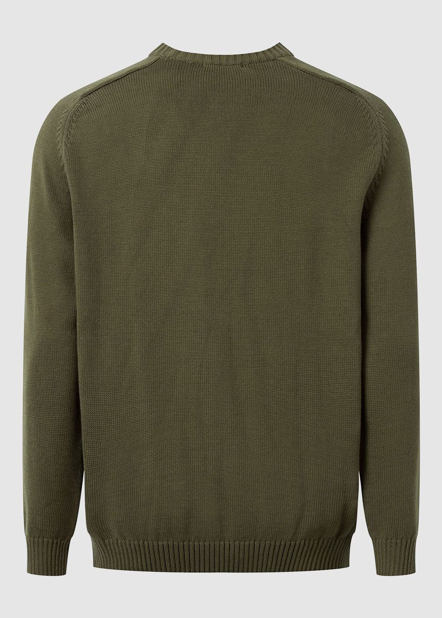 Plain Knitted Crew Neck