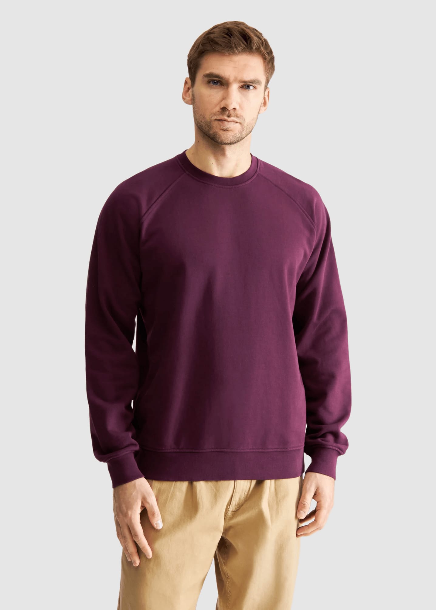 dedicated-sweatshirt-malmoe-base-fig-red-1.jpeg Sweatshirt Malmoe Base Fig Red
