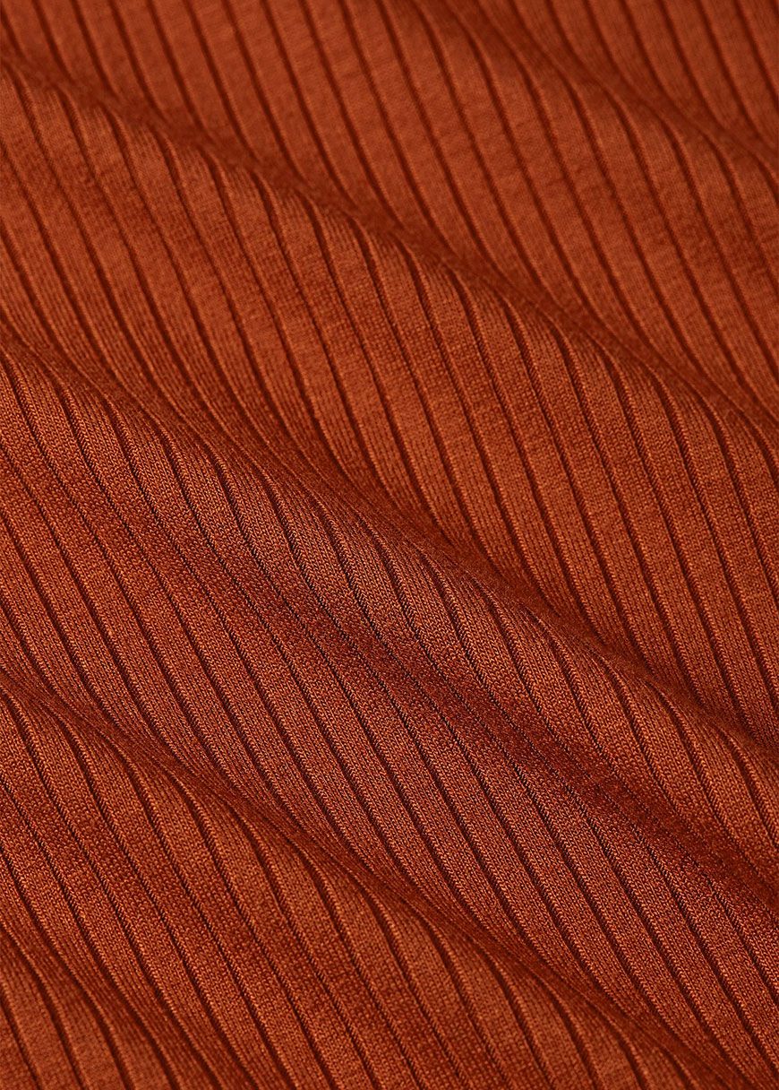 Rollneck Top Uni Rib